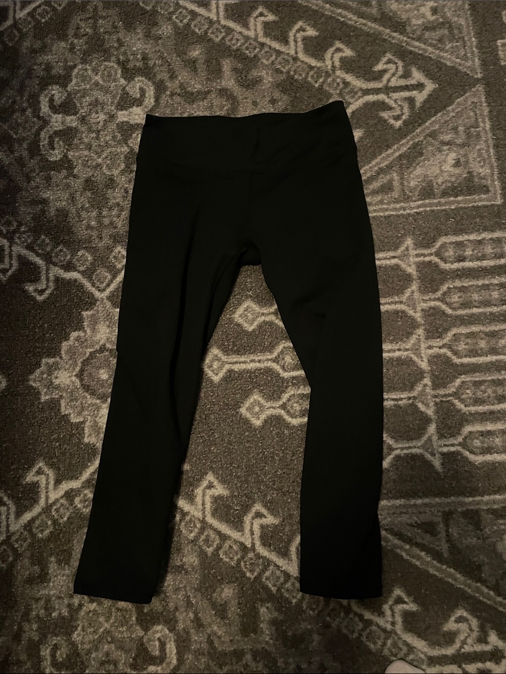 Black cropped leggings size XXS